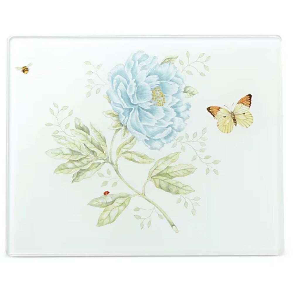 Lenox Butterfly Meadow Small Glass‎ Cutting Board | Brand New